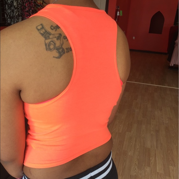 Coral Black Lettered Tank Top - Picture 3 of 4