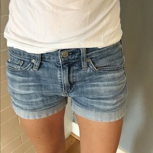 AG denim shorts