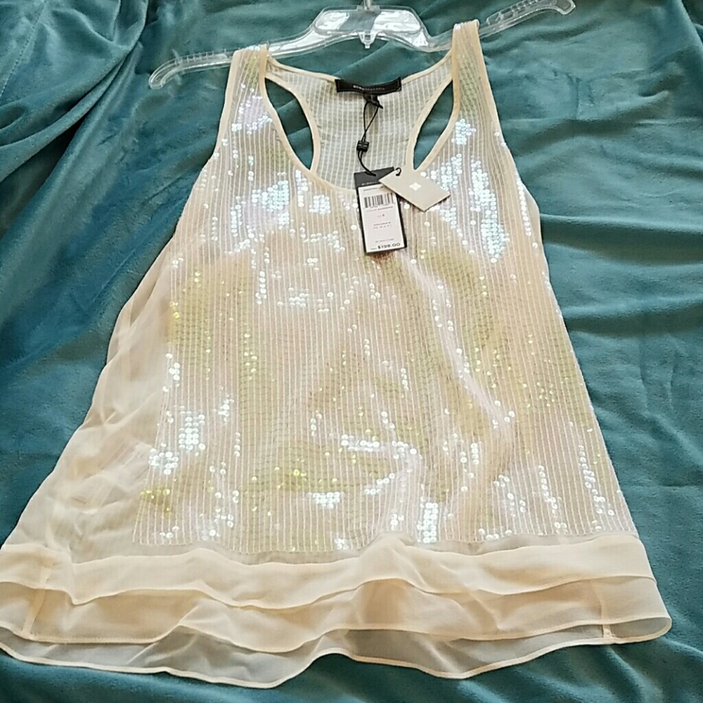 NBW Gardenia silk tank top