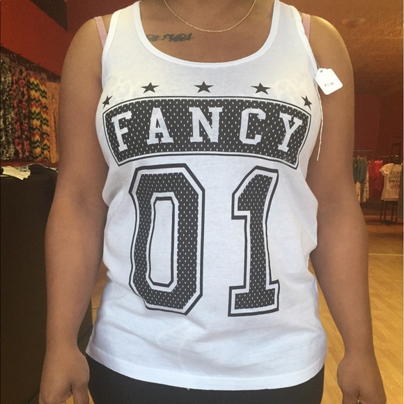 White Fancy Print Top - Picture 2 of 4