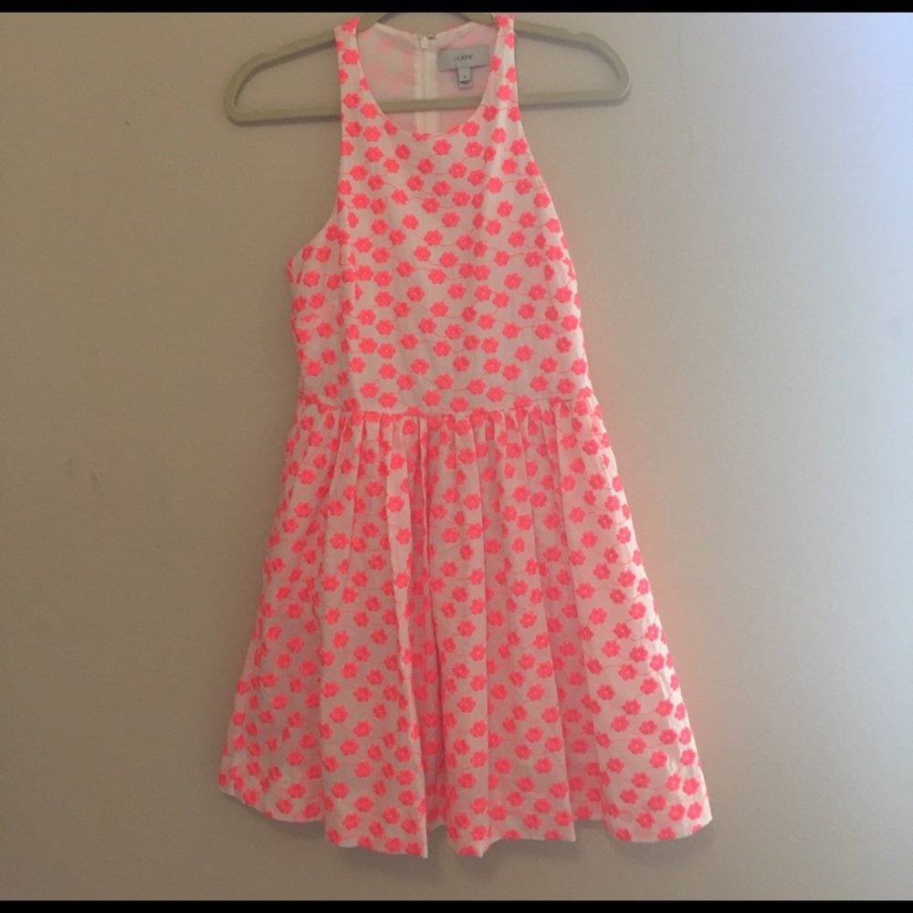 J. Crew embroidered Floral Racer Dress