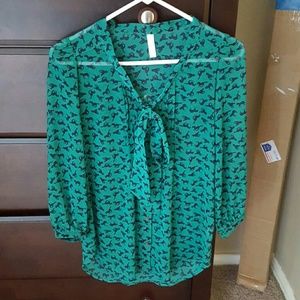 Xhiliration horse print blouse.