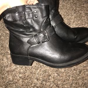 Leather ankle boots