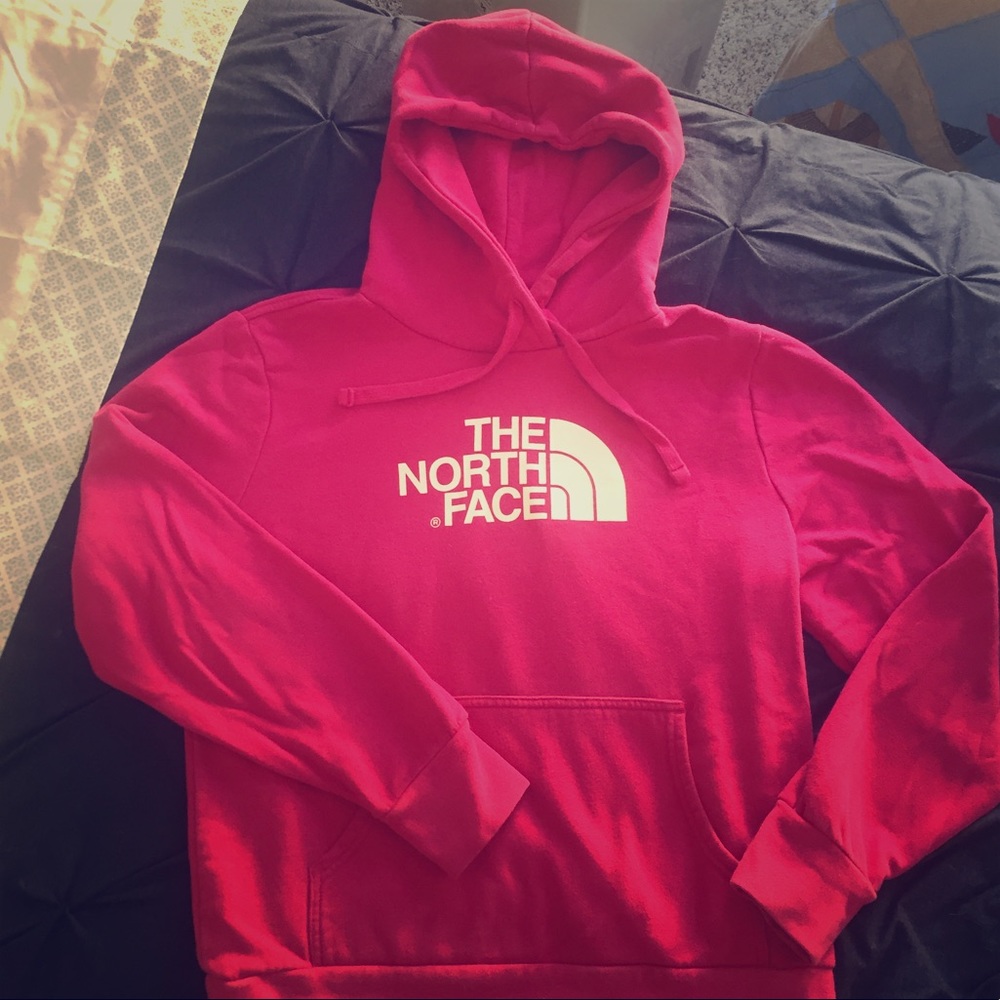 Women's North Face hooded sweatshirt-Large