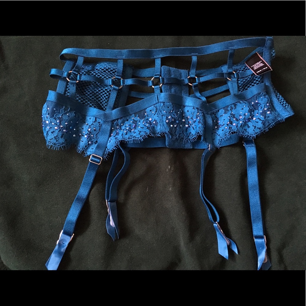 Victoria's Secret Lace and Fishnet garter belt