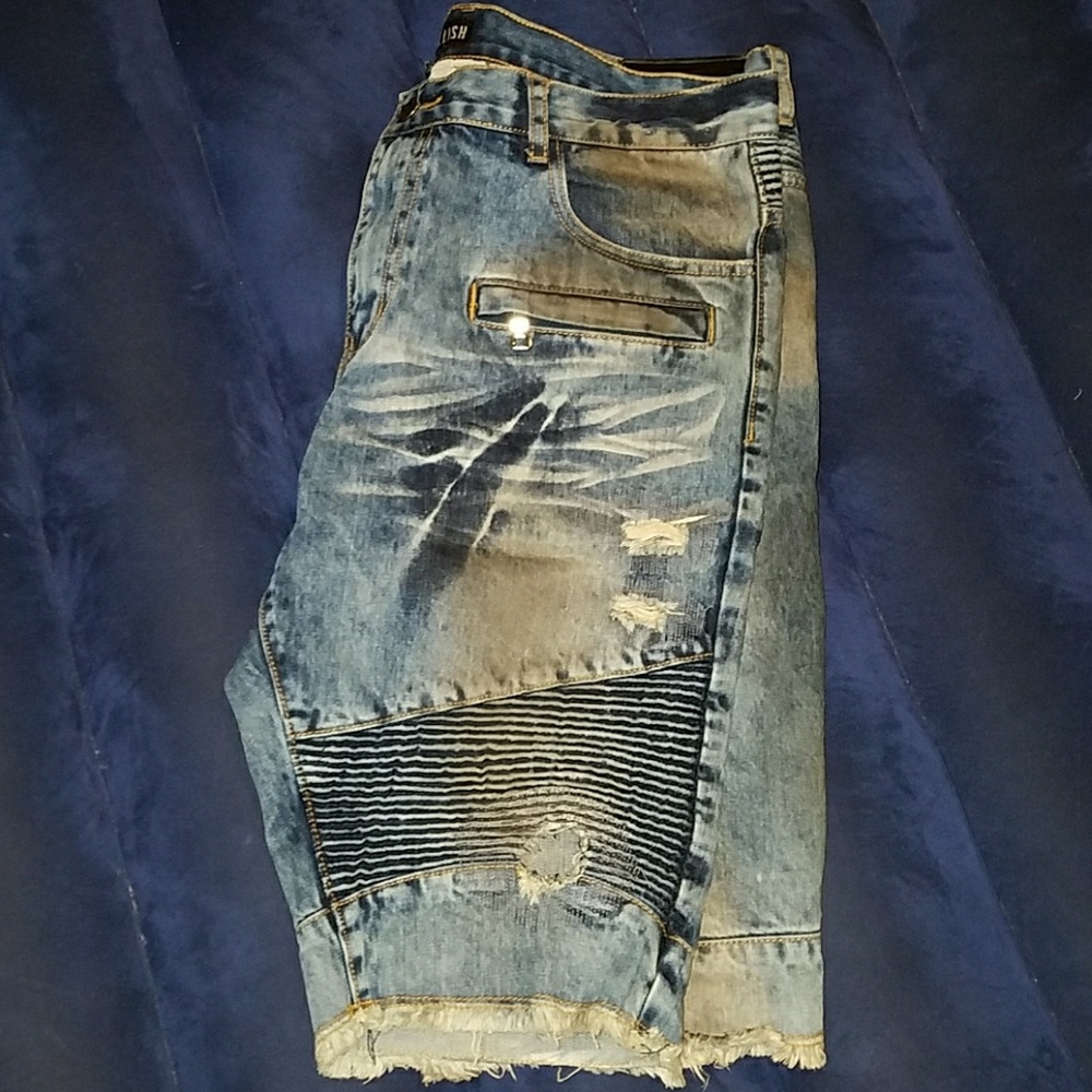 mens denim shorts