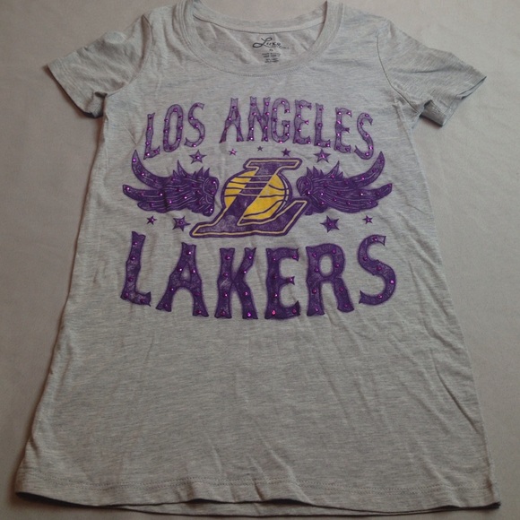 NBA LAKERS BASKETBALL TOP VINTAGE EXCELLENT CUTE - Picture 1 of 4