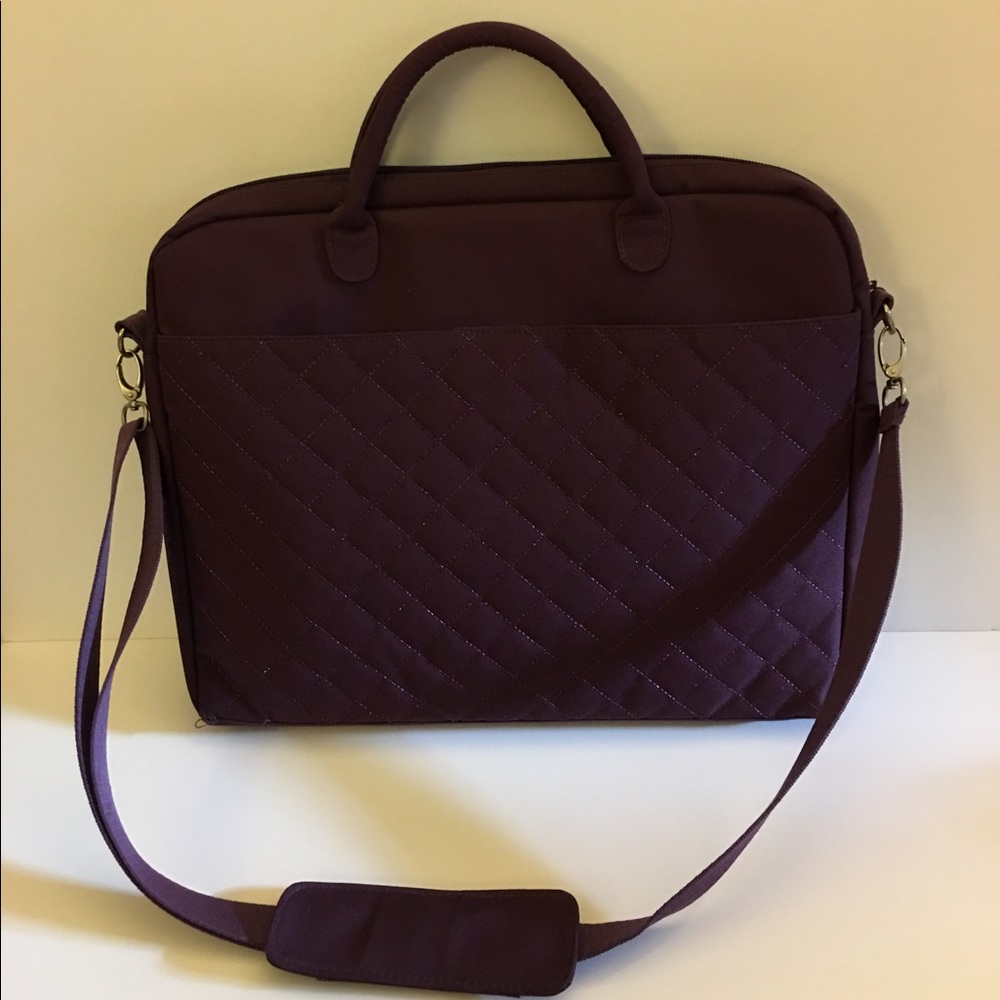 Plum Padded Laptop Bag.