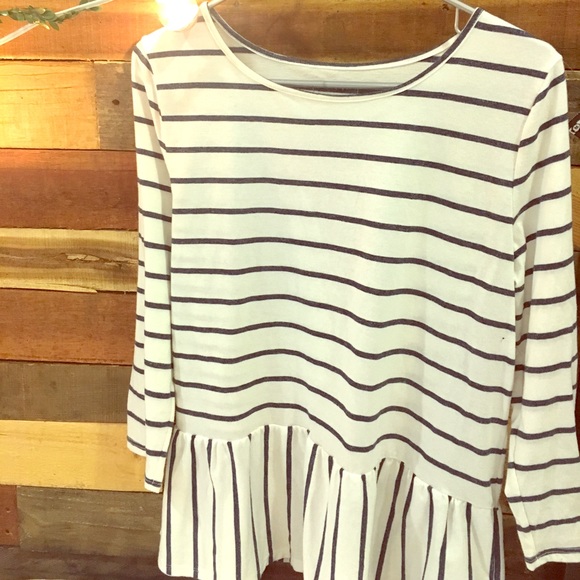 Peplum Striped top! - Picture 2 of 3