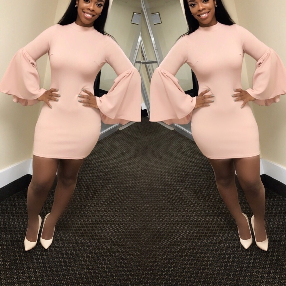 Bell Sleeve mini dress