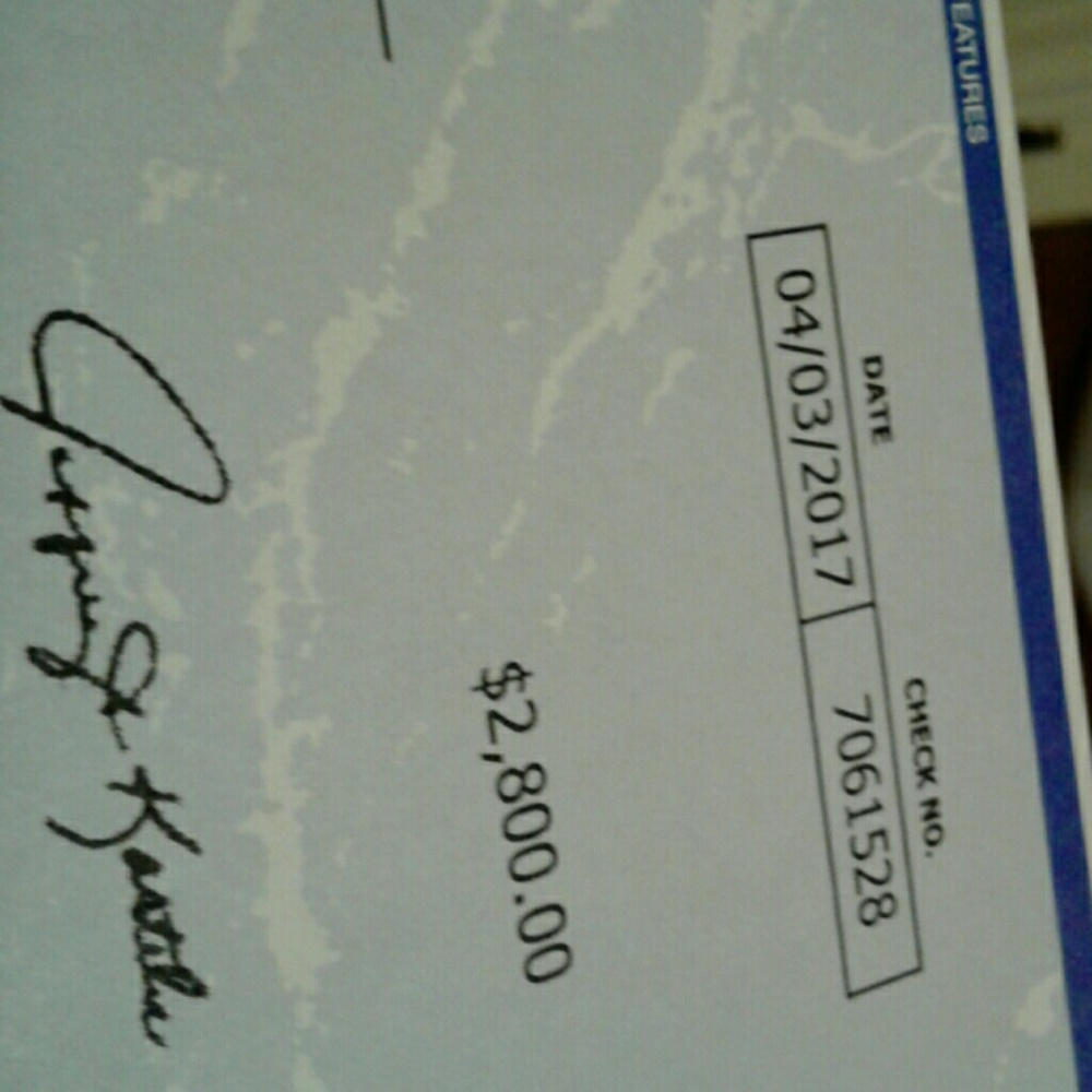 Fake check from scammers