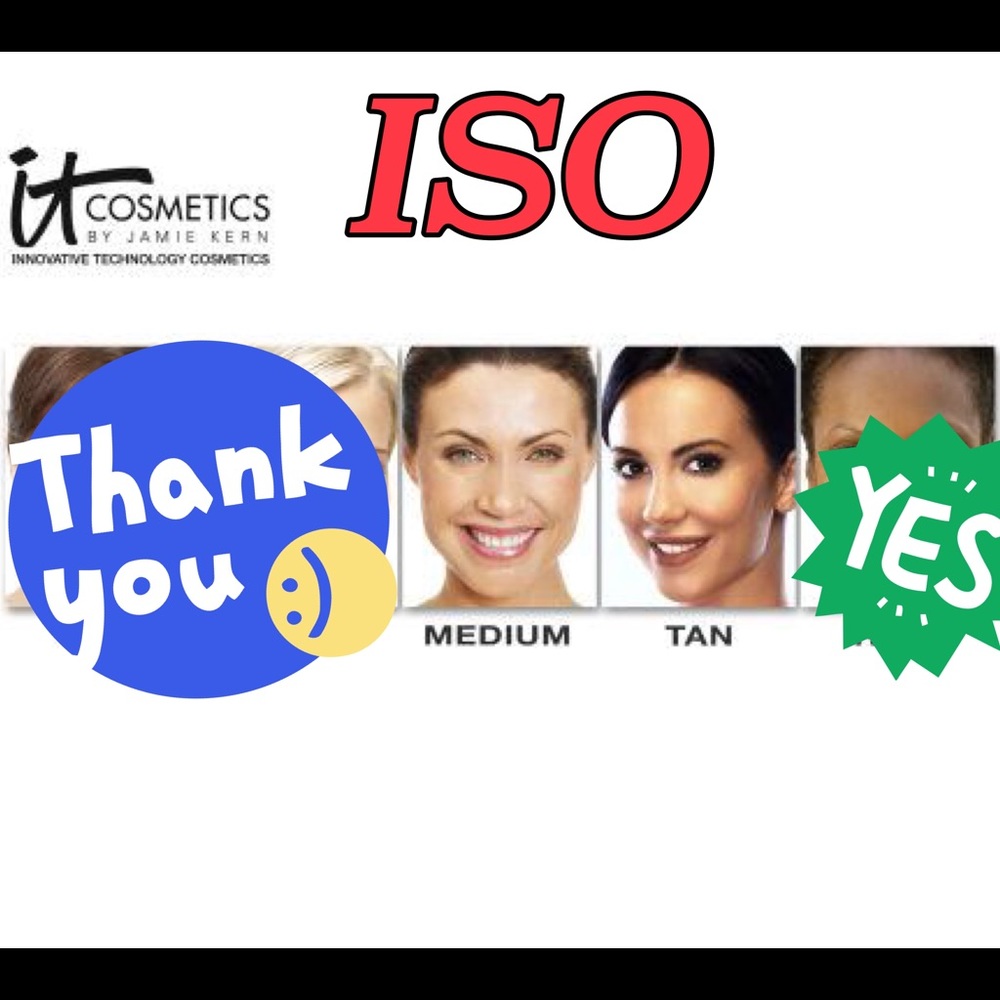ISO it cosmetics MED & TAN samples or used combo👀