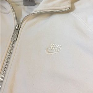Nike retro all white hoodie