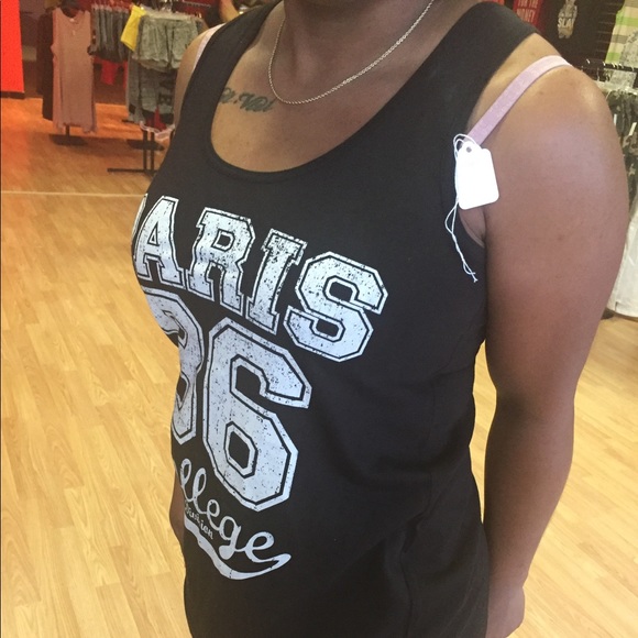 Black Paris 86 Print Top - Picture 2 of 4