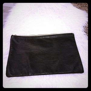American Apparel Black Leather Clutch