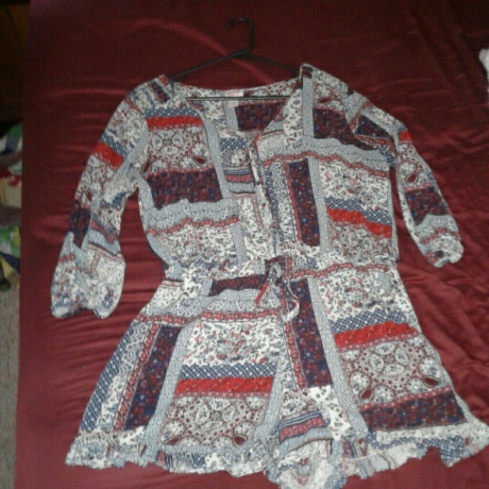 Bandana pattern romper