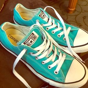 Aqua Converse Sneakers
