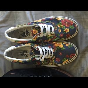 Blue Floral Vans