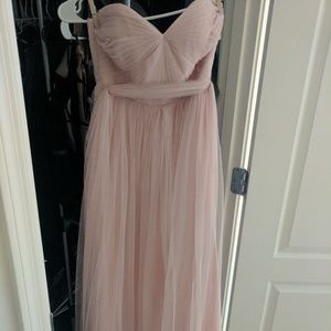Long Blush BHLDN Dress