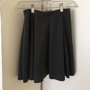GRAY ZARA SKATER/CIRCLE SKIRT