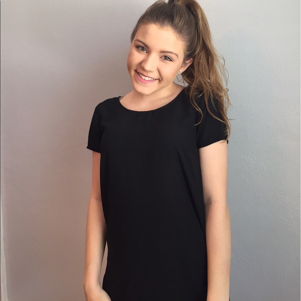 Black Top with Zip up back