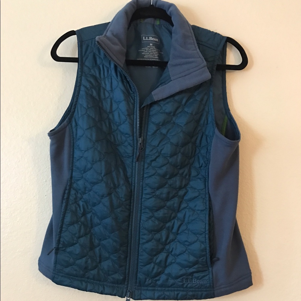 L.L. Bean turquoise vest