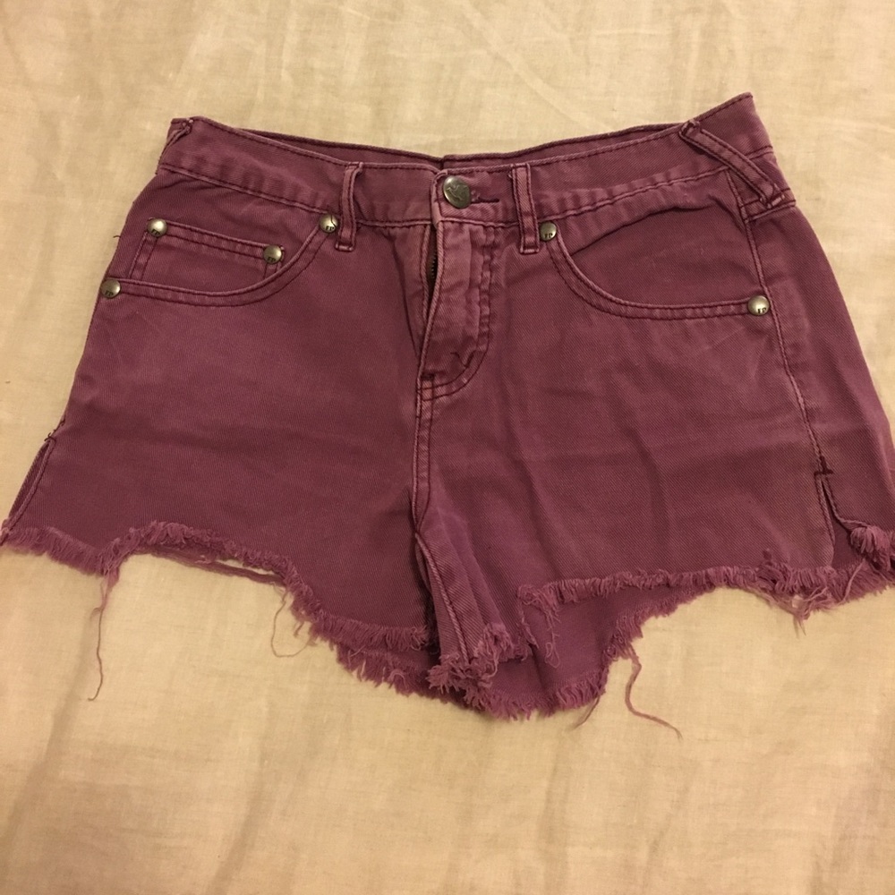 Free people jean shorts