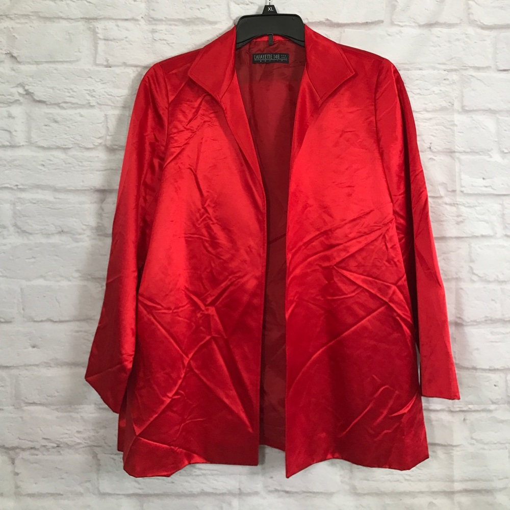 Lafayette 148 silk blazer size 8P
