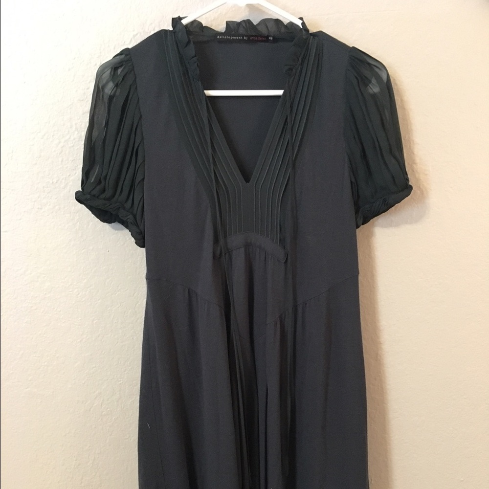 Anthropologie Hunter Green Dress