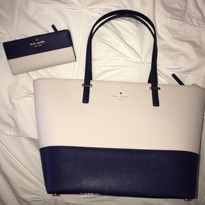 Kate Spade Cedar Street tote and Stacy wallet