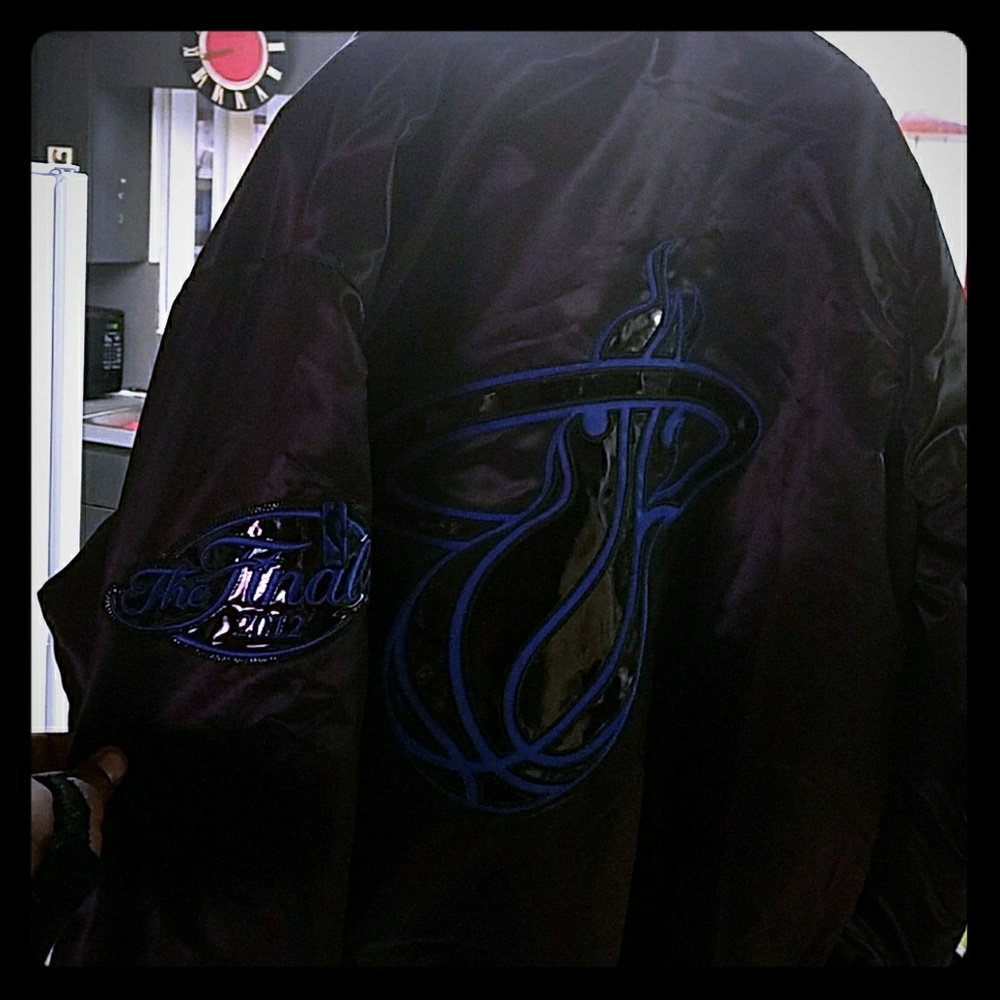 heat big 3 jacket NBA finals exclusive custom jack