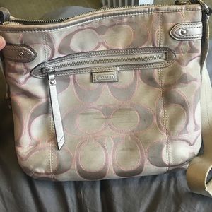 Authentic coach cross-body purse