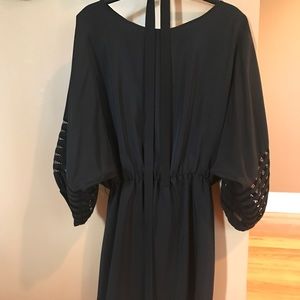Parker -tie belt , mini dress, bell sleeves