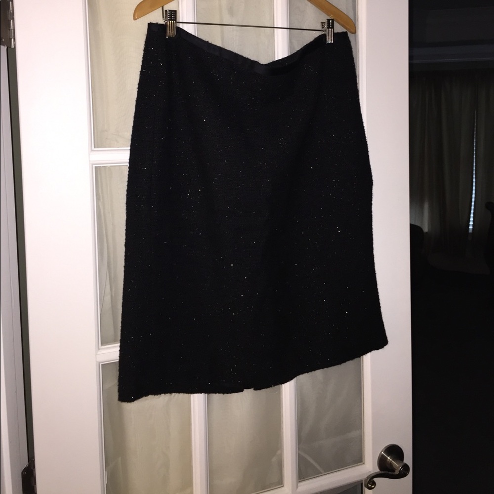 Black midi skirt size 16