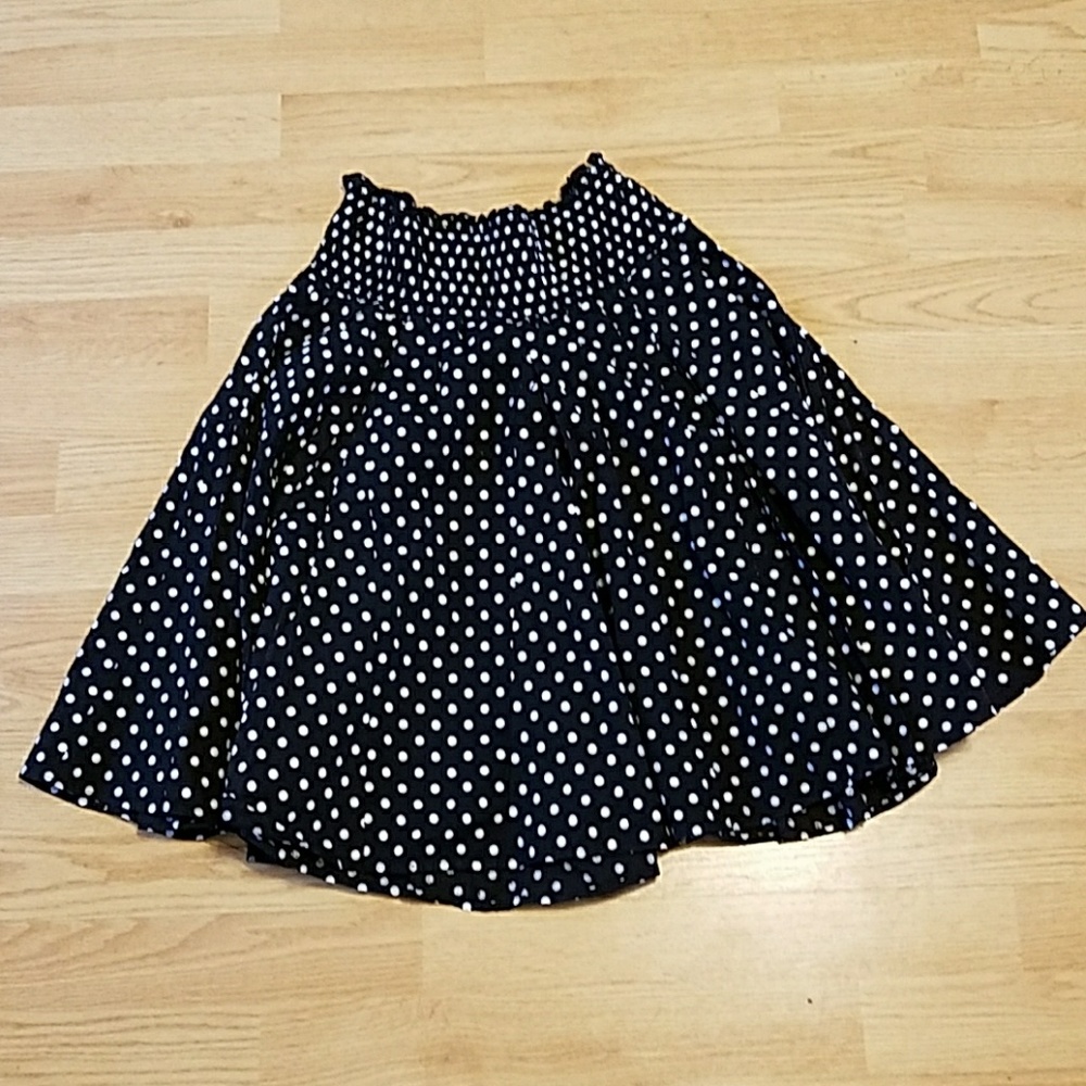 Tracy Evans poka dot skirt L