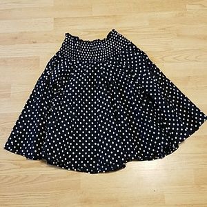 Tracy Evans poka dot skirt L