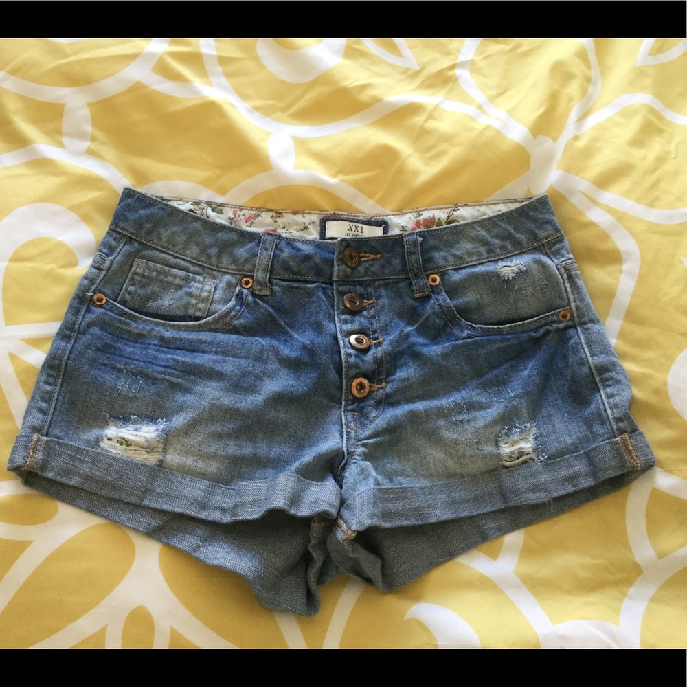 Denim shorts