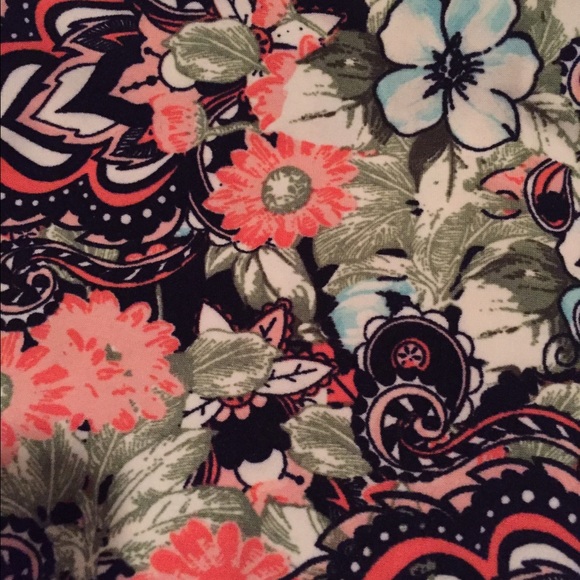 OS htf unicorn Lularoe floral - Picture 1 of 1