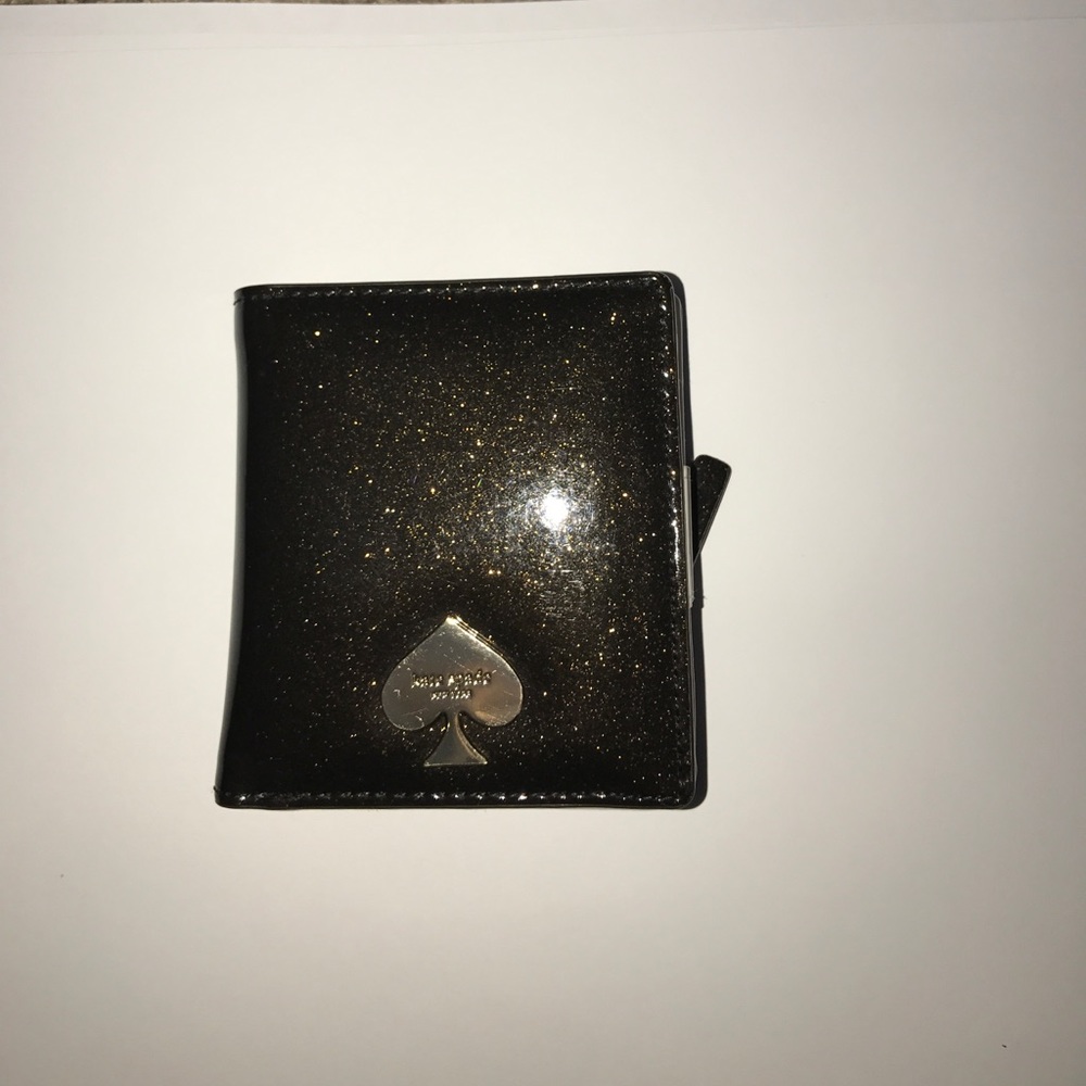 Kate Spade Brown/Gold Glitter bug Mini Wallet