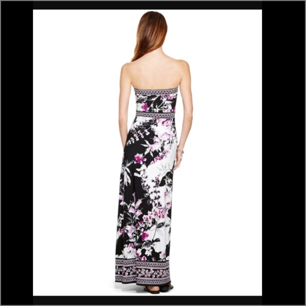 NWT Strapless Floral Print Maxi Dress! - Picture 2 of 7