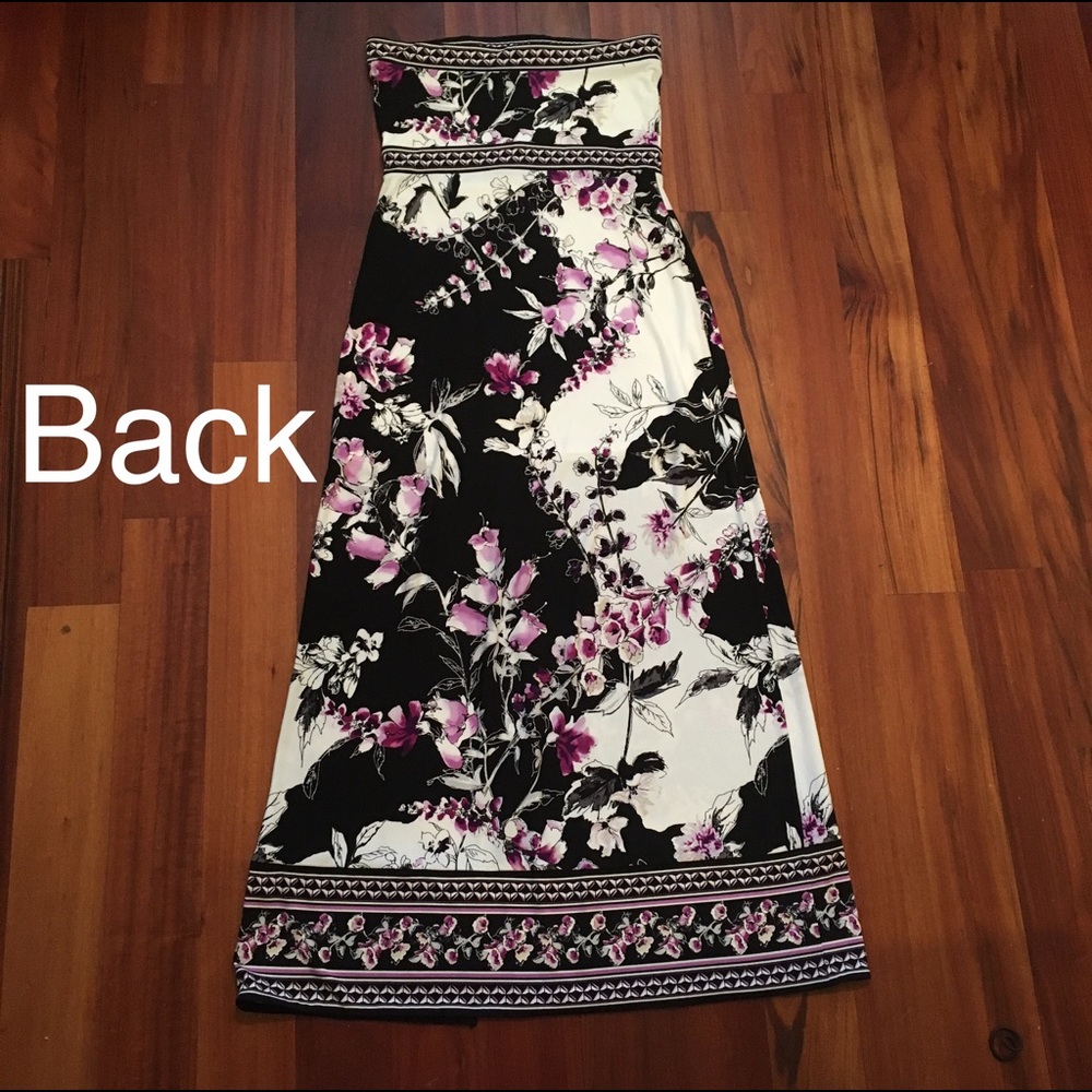 NWT Strapless Floral Print Maxi Dress! - Picture 4 of 7