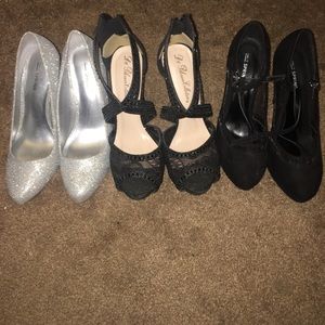 ALL SIZE 9 prom or homecoming heels