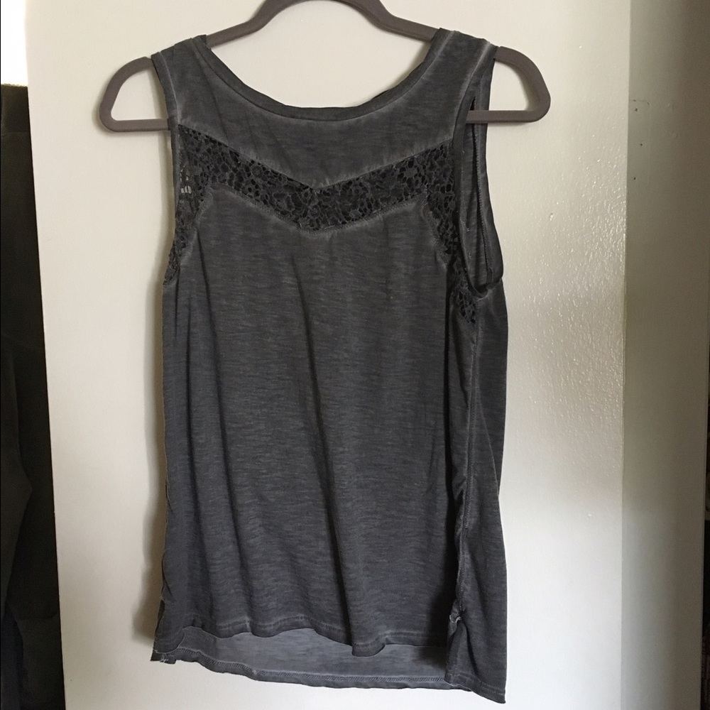 AE Grey Tank Top with Cut outs