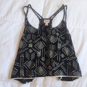Tribal Print Crop Top