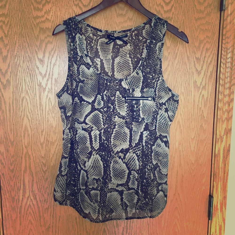 Snakeskin Print Tank