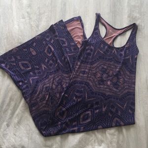 Purple racerback maxi dress