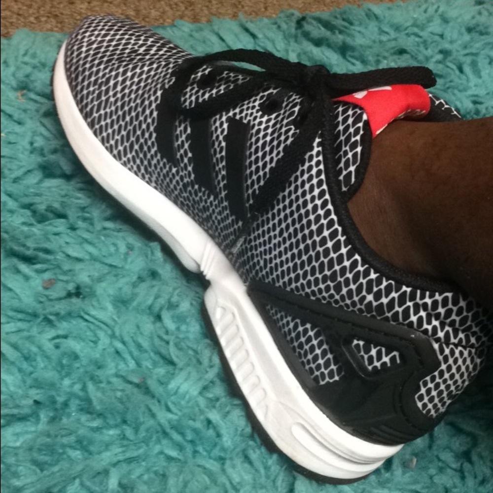 NWOT Black & White  Woman's Adidas Z X Flux