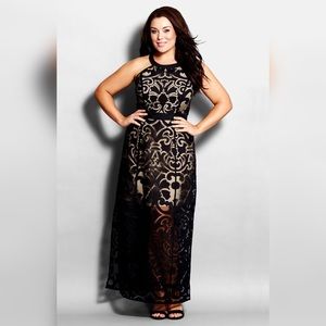 🌟SALE🌟 - NWT City Chic Burnout Baby Maxi  Dress