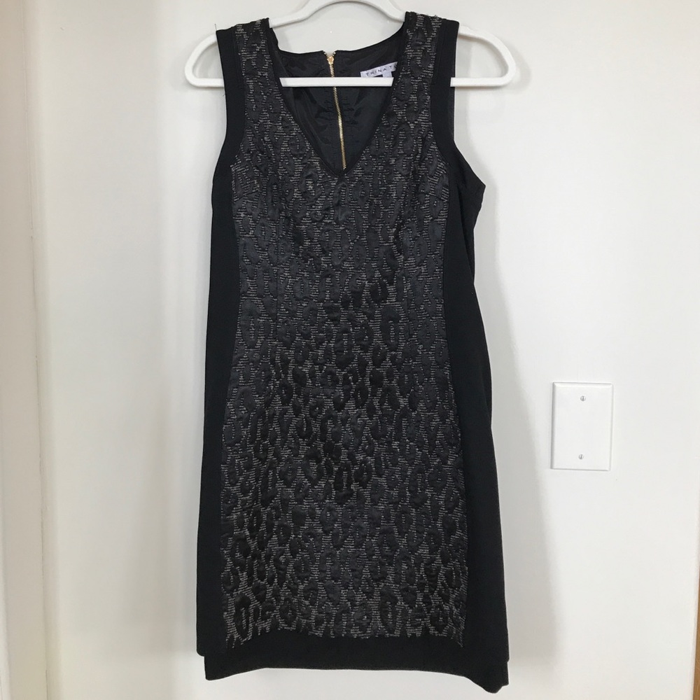 Trina Turk dress.  Black, animal print.  Worn once