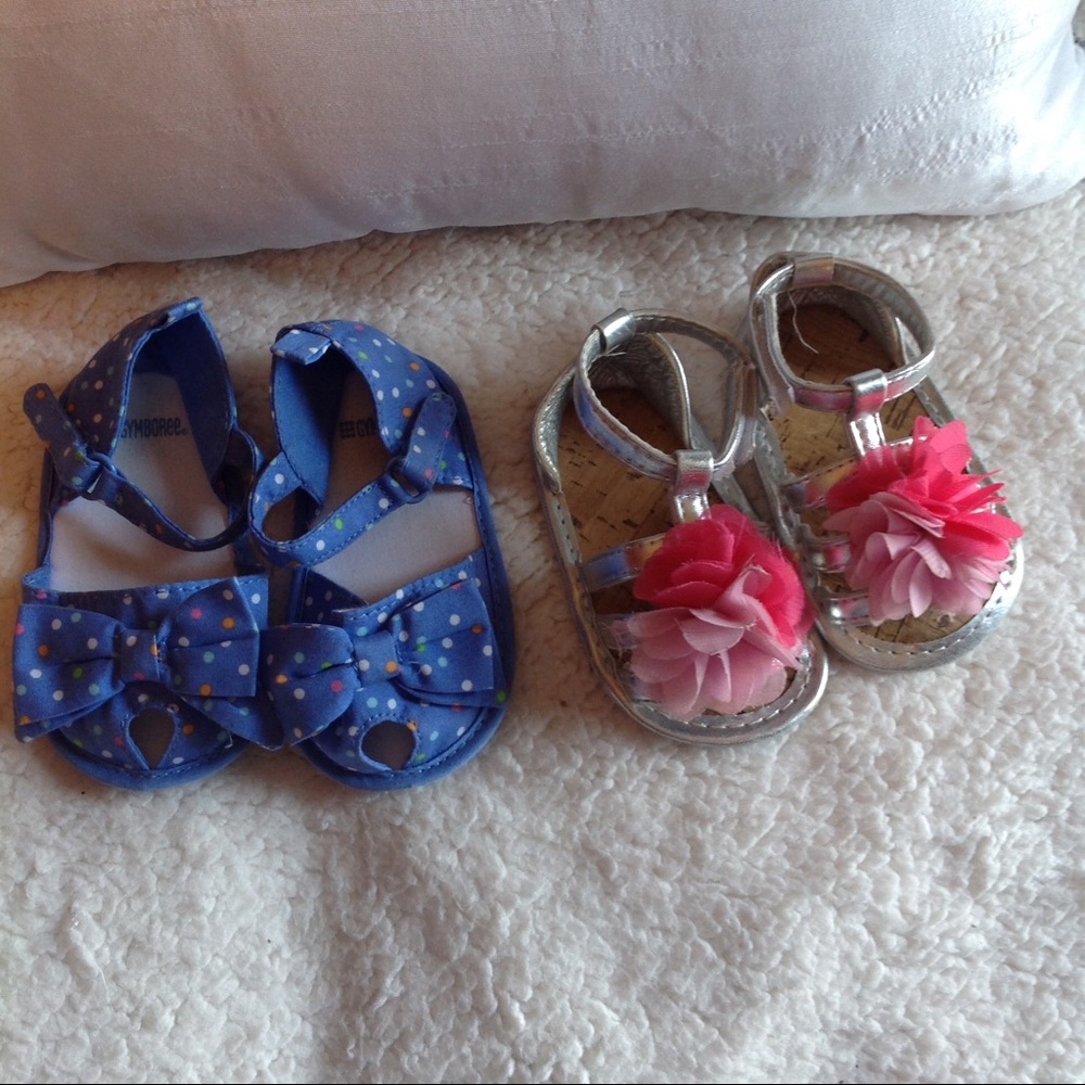 3 Cloth bottom sandals bundle